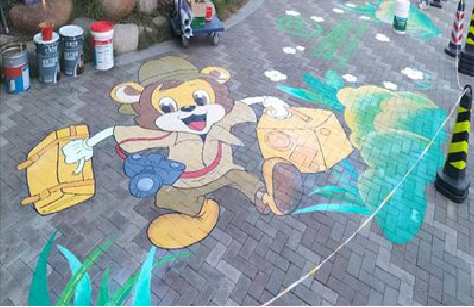 邻水夏季画地面彩绘会遇到的问题