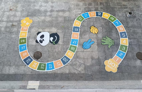 邻水地面游戏彩绘