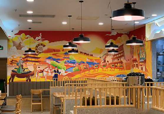 邻水商业空间彩绘介绍。