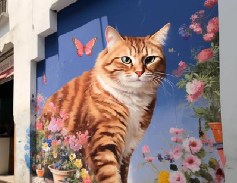 邻水自己绘制有个性的手绘墙